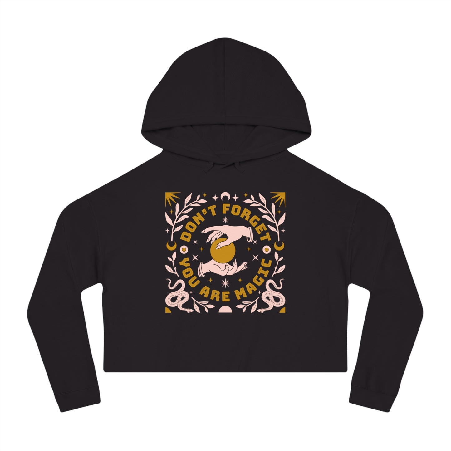 Don't Forget You Are Magic Cropped Hoodie