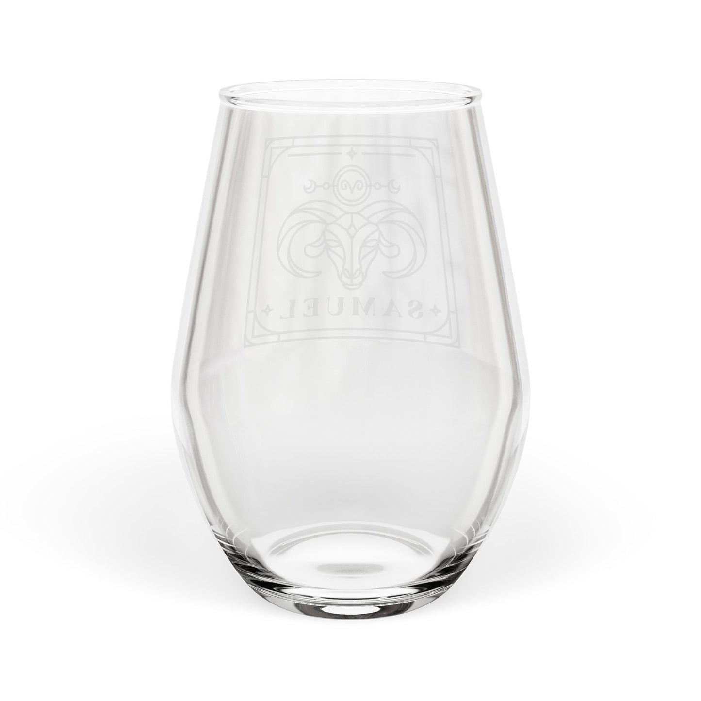 Personalized Engraved Zodiac Wine Glass
