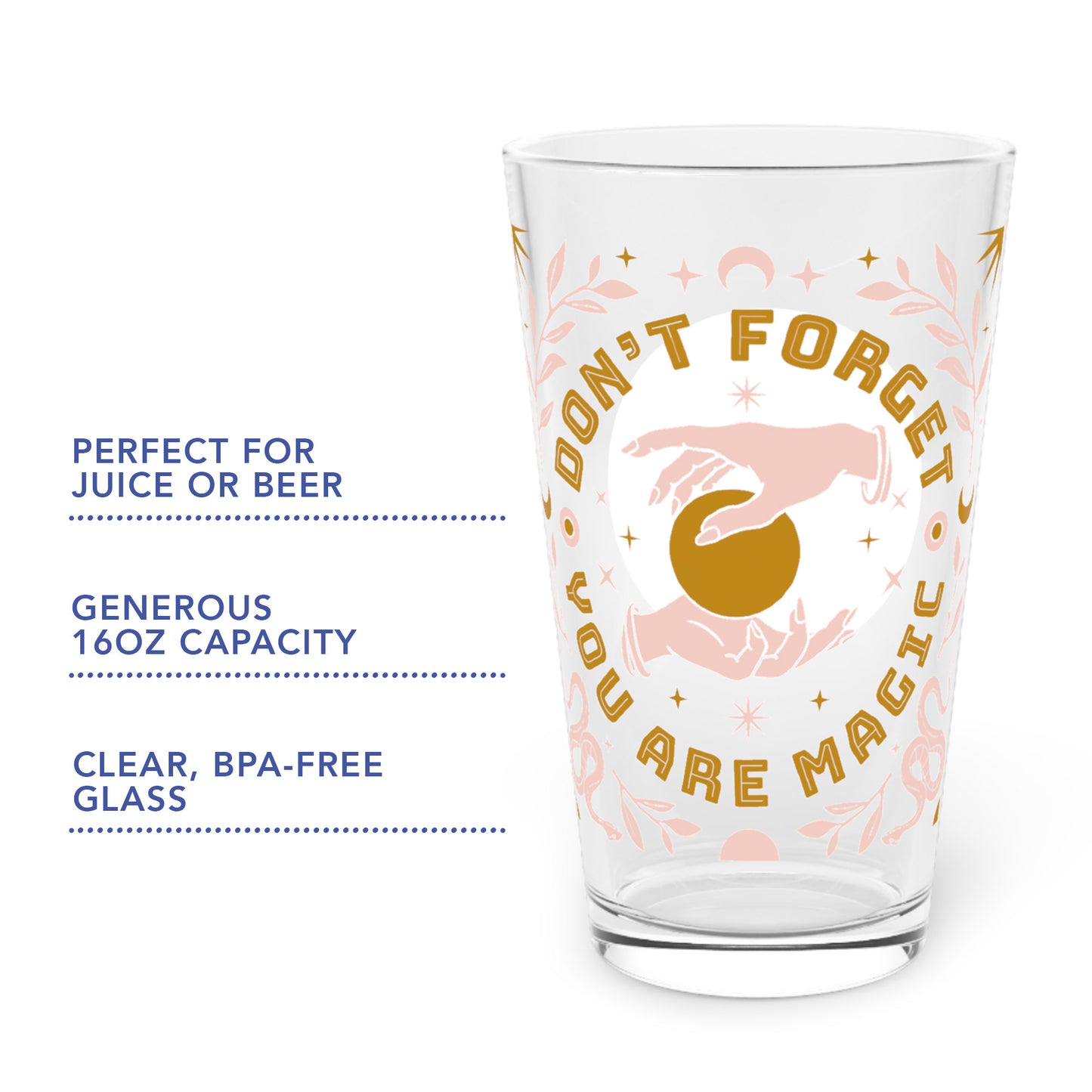 Personalized "Don't Forget You Are Magic" Pint Glass