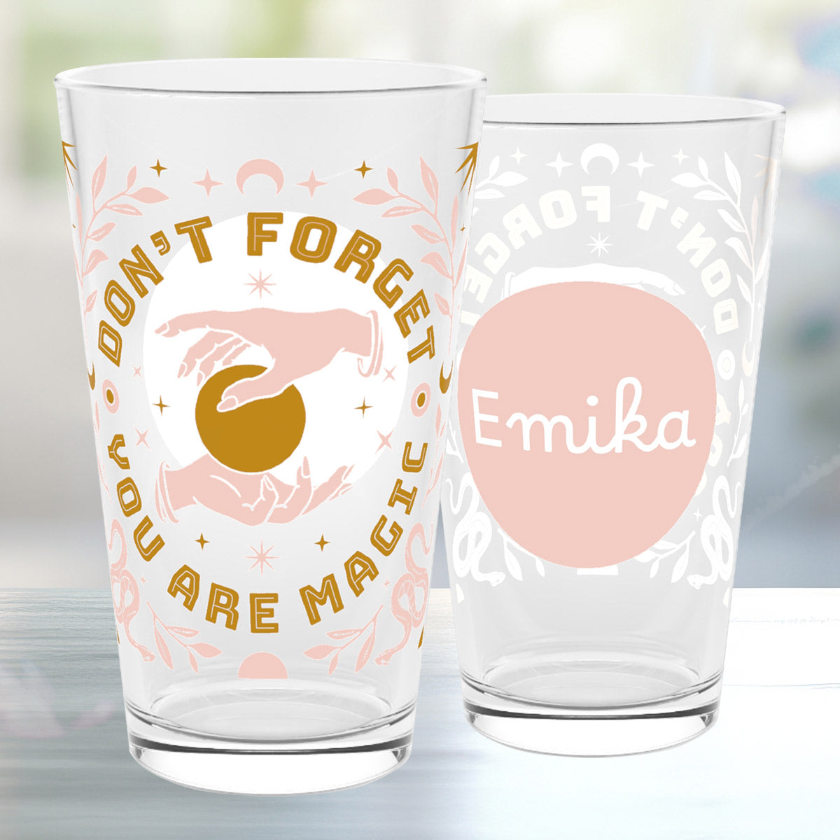 Personalized "Don't Forget You Are Magic" Pint Glass