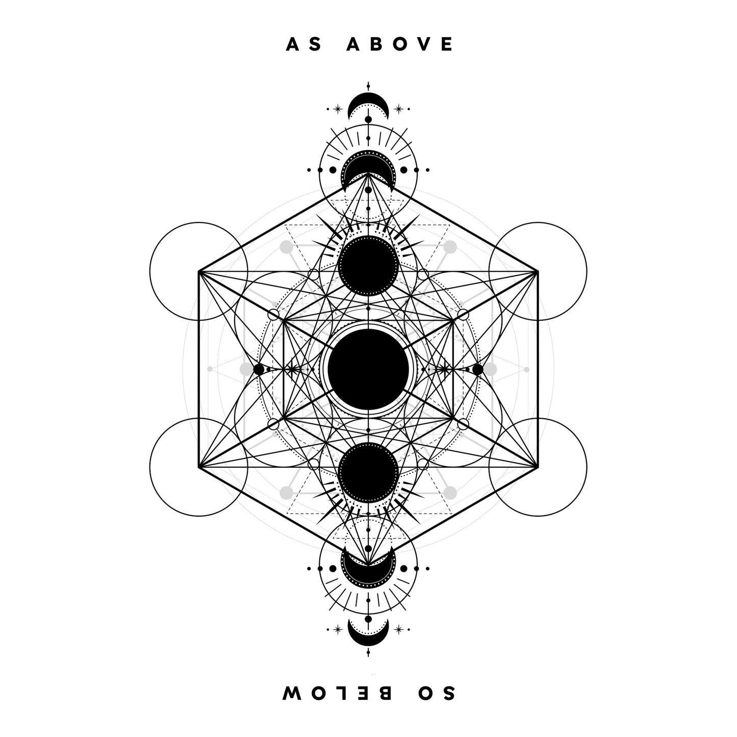 As Above So Below Mens T-Shirt
